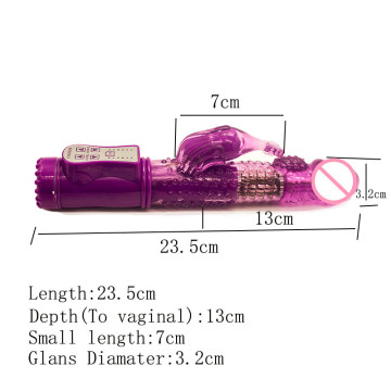 G Spot Rabbit Clit Vibrators Productos de sexo para mujer (IJ-DV0007)